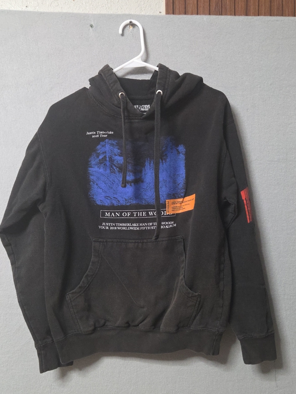 Men's Justin Timberlake Man of the Woods Hoodie Black Blue Size S